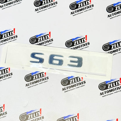 Mercedes-Benz Rear Trunk Letters For C63 E63 S63
