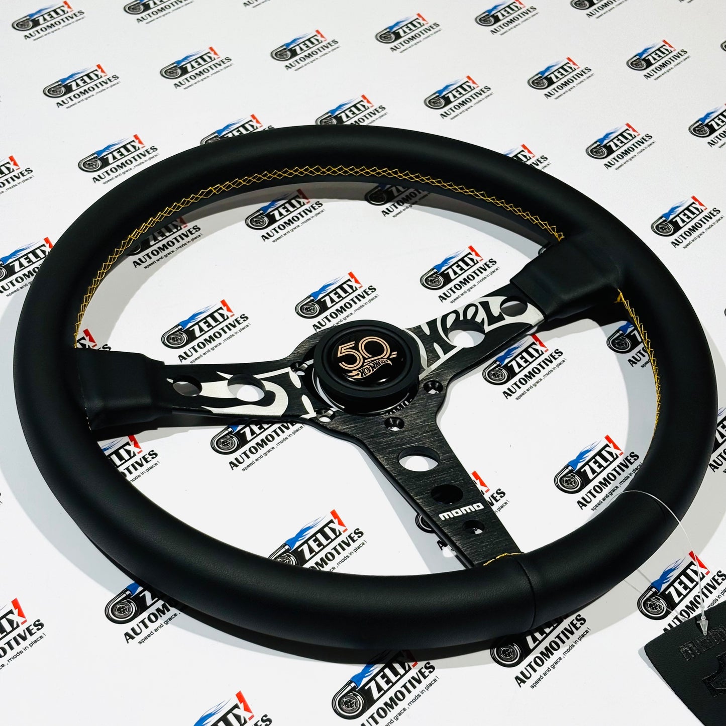 MOMO Hot Wheels Edition Steering Wheel | Premium (Leather/Alcantara) Finish