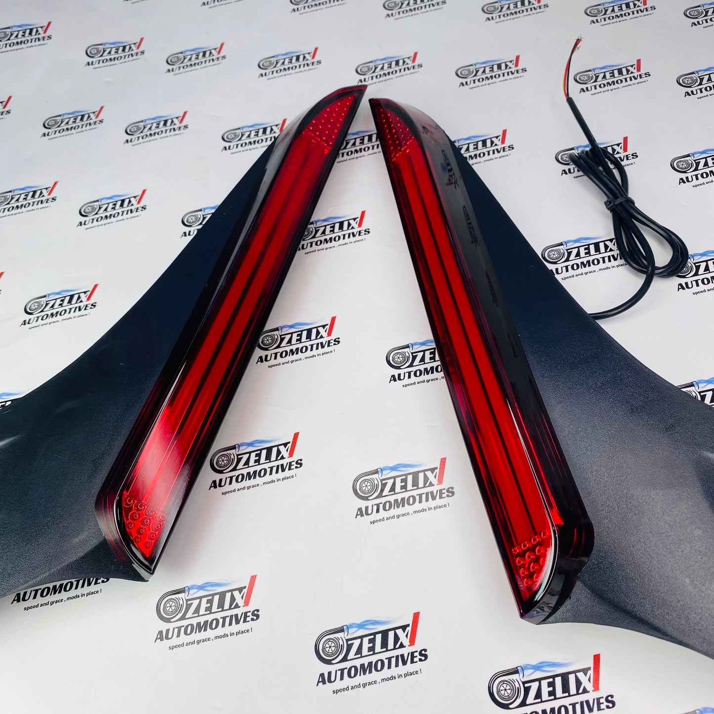 Cool and stylish LED pillar light in red lens and sleek black housing for Swift 2018 onwards
