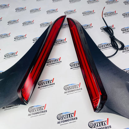 Cool and stylish LED pillar light in red lens and sleek black housing for Swift 2018 onwards
