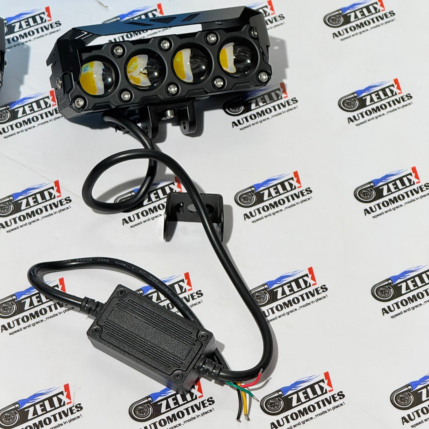 HJG 4-Lens Auxiliary Lights | 120W Mega Drive LED Fog Lamps
