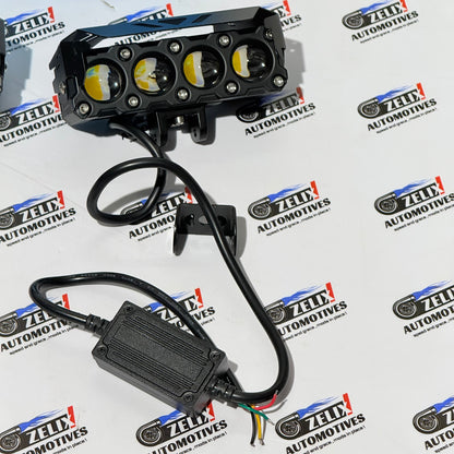 HJG 4-Lens Auxiliary Lights | 120W Mega Drive LED Fog Lamps