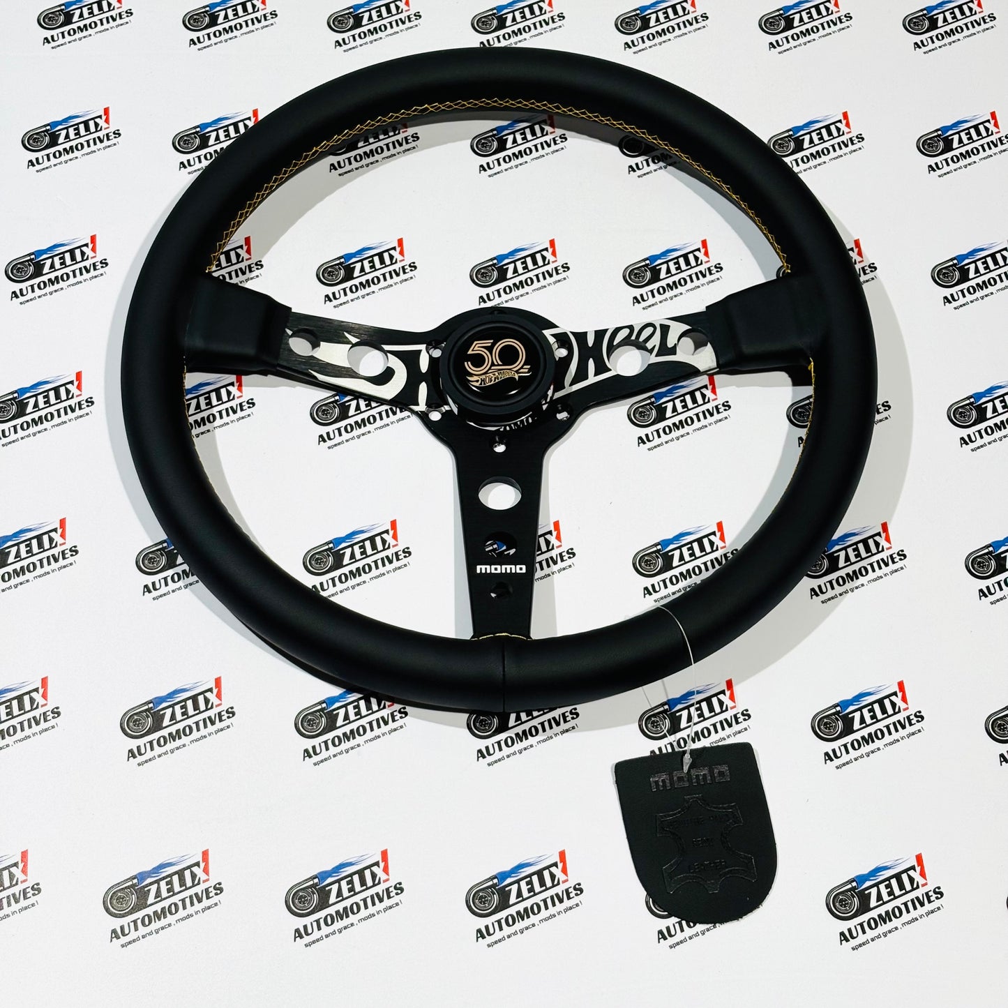 MOMO Hot Wheels Edition Steering Wheel | Premium (Leather/Alcantara) Finish