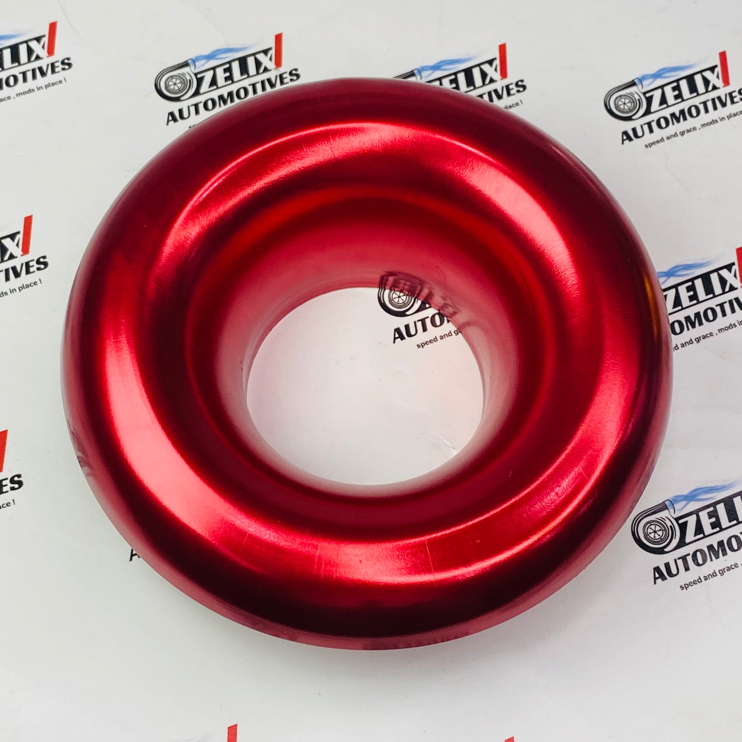 High-performance turbo cold air intake compressor kit in red 