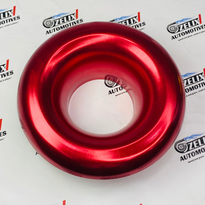 High-performance turbo cold air intake compressor kit in red 