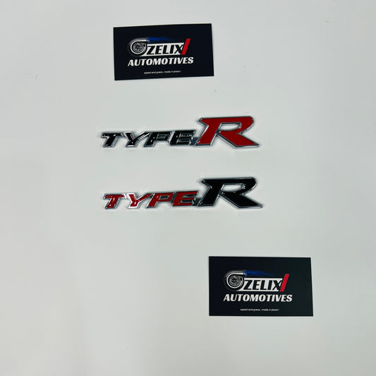 Type R Performance Stickers | Premium Sporty Decals for Cars