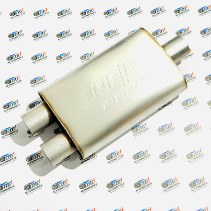 Borla ProXS Dual Exit Performance Resonator | Stainless Steel
