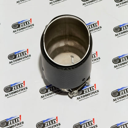 Universal Matte Carbon Single Exhaust Tip | Performance Upgrade