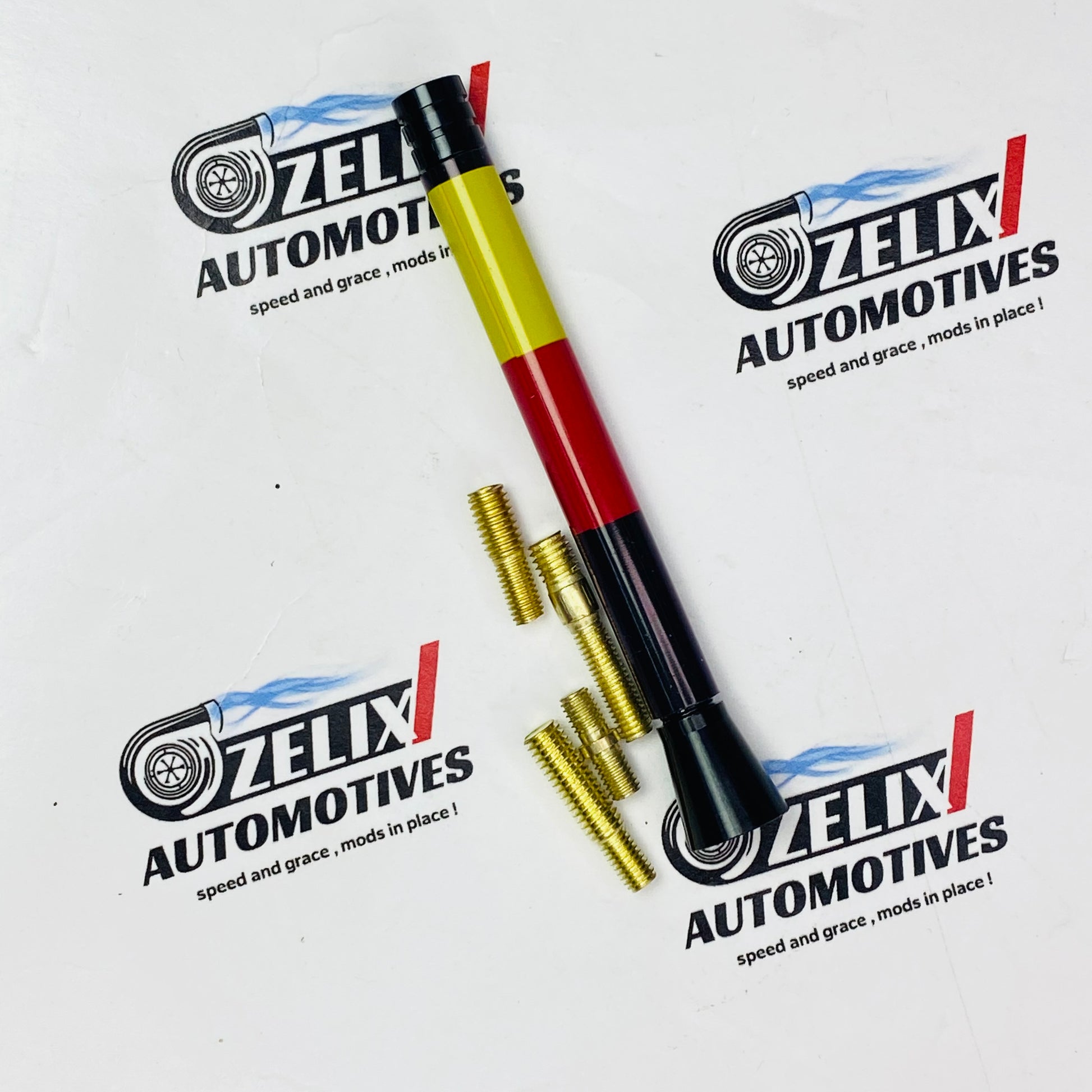 premium style car antenna with German flag