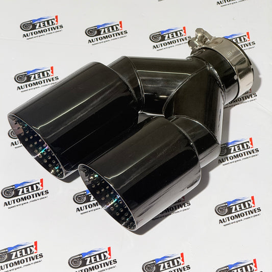 Akrapovic Perforated Dual Exhaust Tip | Premium Glossy Black Finish