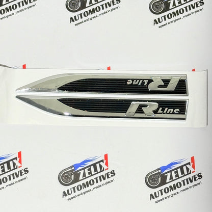 VW POLO R-Line Fender Emblems | Aftermarket OEM-style fit and finish in Multiple Colour Options