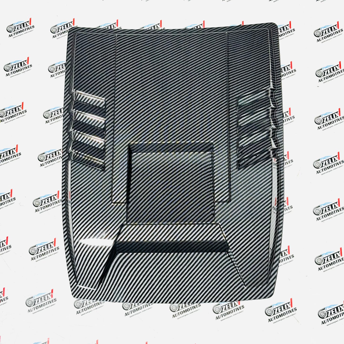 Universal Hood Scoop | Glossy Black and Carbon Finish Styling Upgrade