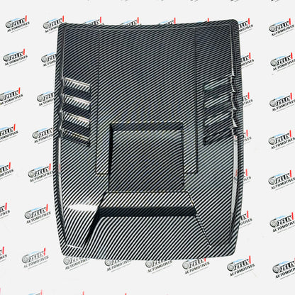 Universal Hood Scoop | Glossy Black and Carbon Finish Styling Upgrade