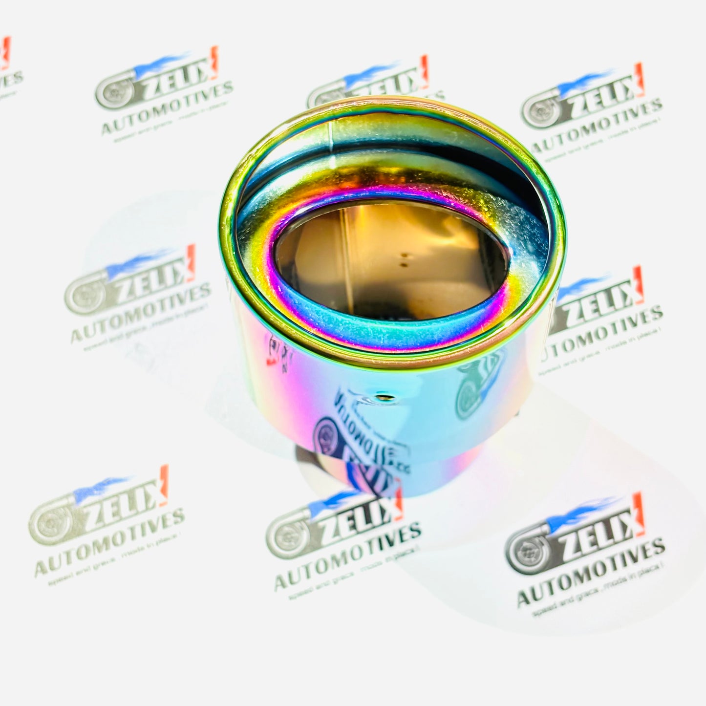 HKS  Single Exhaust Tip |  Enhances Sporty  Look Universal Fit Colours Options (Burnt,Neo-Crome,Rainbow)