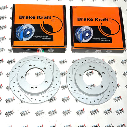 Brake Kraft Ventilated Brake Disc (Set of 2) | Aftermarket Disc Set Fits for Maruti Suzuki Jimny