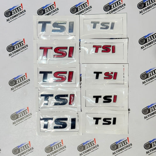 TSI Rear Emblem Sticker | OEM-Type Multiple Colour Options