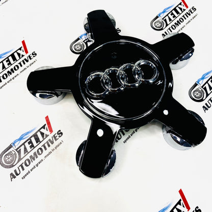 Premium Audi star wheel  caps in Black Color 