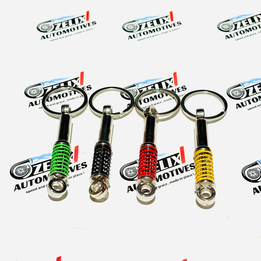 Suspension Style Keychain | Functional Mini Shock Absorber Design