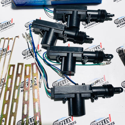 Central Door Lock System | Universal Aftermarket 4-Door Power Lock Conversion Kit