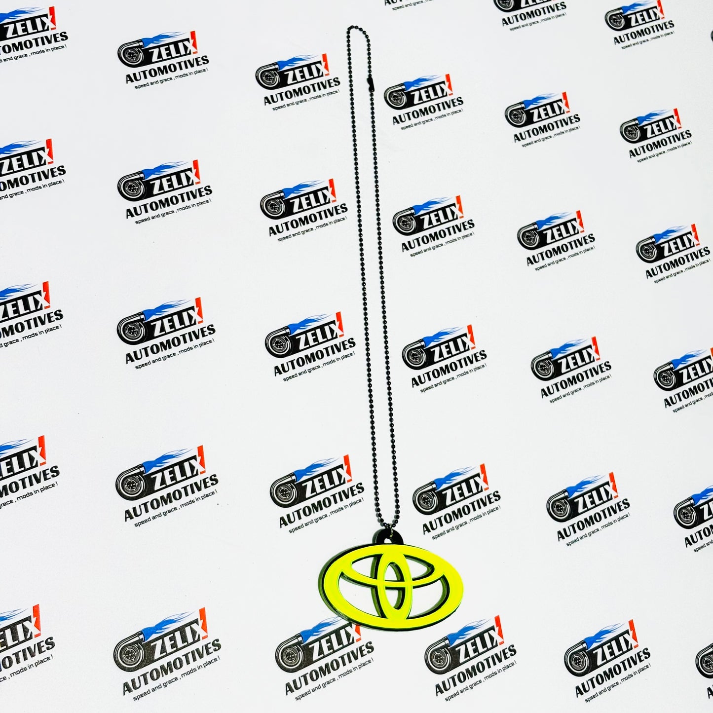 Fluorescent Green Car Mirror Hanging – Stylish Interior Accessory