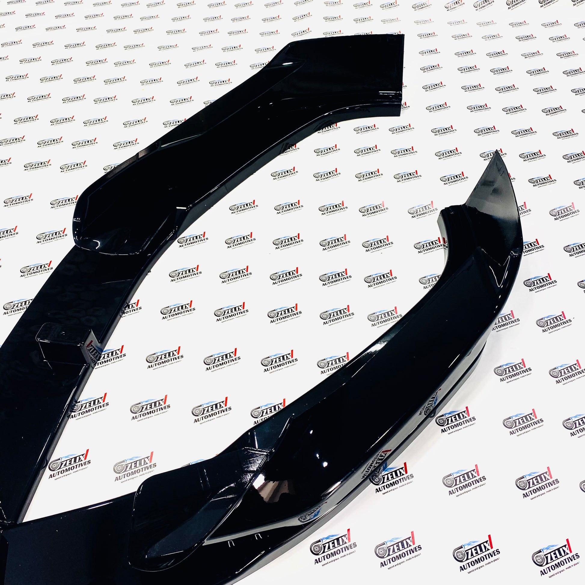 Gloss black MP Style front lip splitter kit for BMW G30 2021 models 