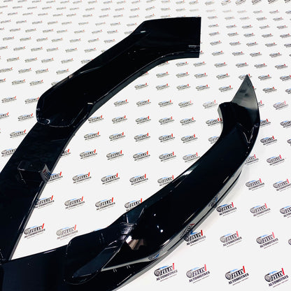 Gloss black MP Style front lip splitter kit for BMW G30 2021 models 