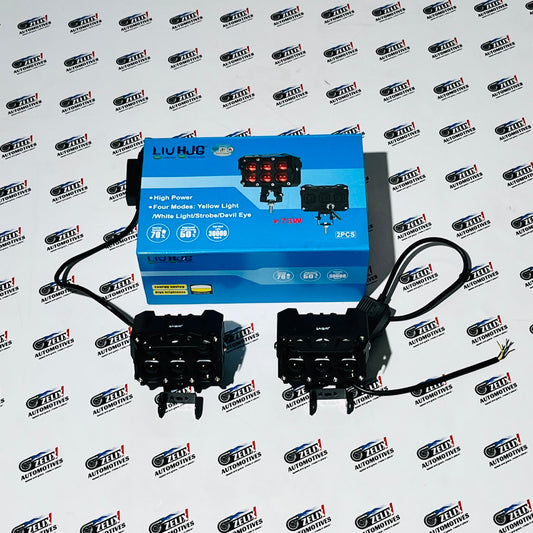 HJG 6-Lens Auxiliary Lights | Dual-Line 180W Mega Drive LED Set