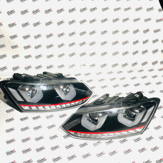 Polo UU-Style LED Headlights with DRL | Aftermarket Upgrade
