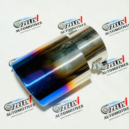 HKS Burnt Finish Single Exhaust Tip | Premium Tip (Round & Oval Outlet)