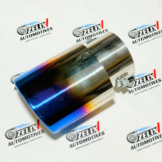 HKS Burnt Finish Single Exhaust Tip | Premium Tip (Round & Oval Outlet)