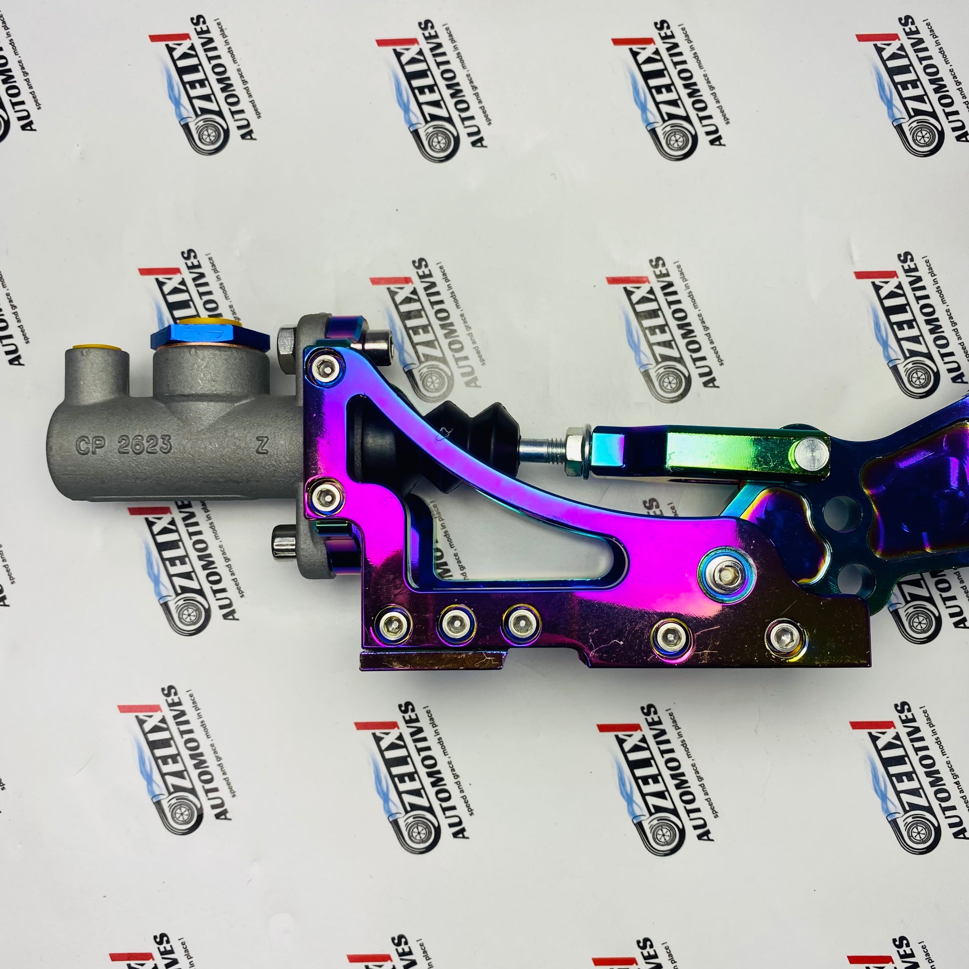 Rainbow titanium Prism Hydro aftermarket hydraulic handbrake with CNC aluminum body 