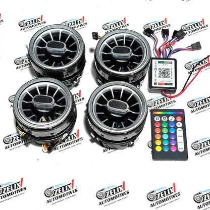 RGB AC Vent LED Light Set (4 Pieces) | Wireless Remote Control