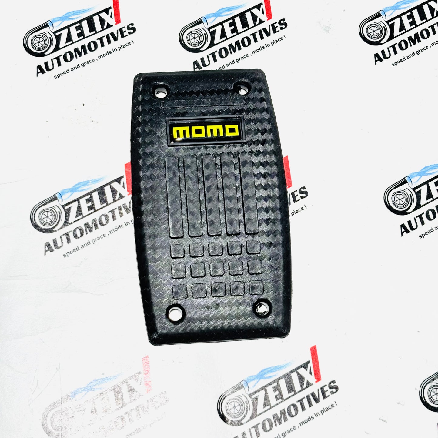 MOMO Pedal Kit for Automatic Cars | Premium ABS Carbon Fiber Finish