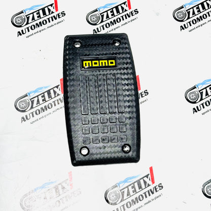 MOMO Pedal Kit for Automatic Cars | Premium ABS Carbon Fiber Finish