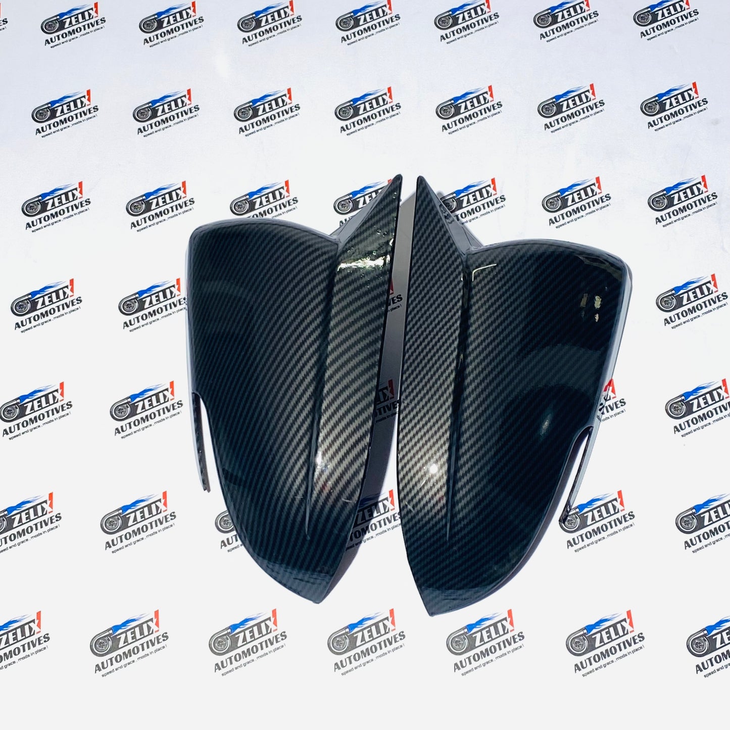 Kia Seltos Batman Style Mirror Covers | Premium ABS Gloss Black (Fits 2019+ Models)