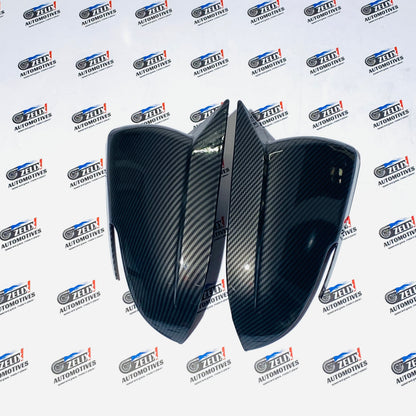 Kia Seltos Batman Style Mirror Covers | Premium ABS Gloss Black (Fits 2019+ Models)