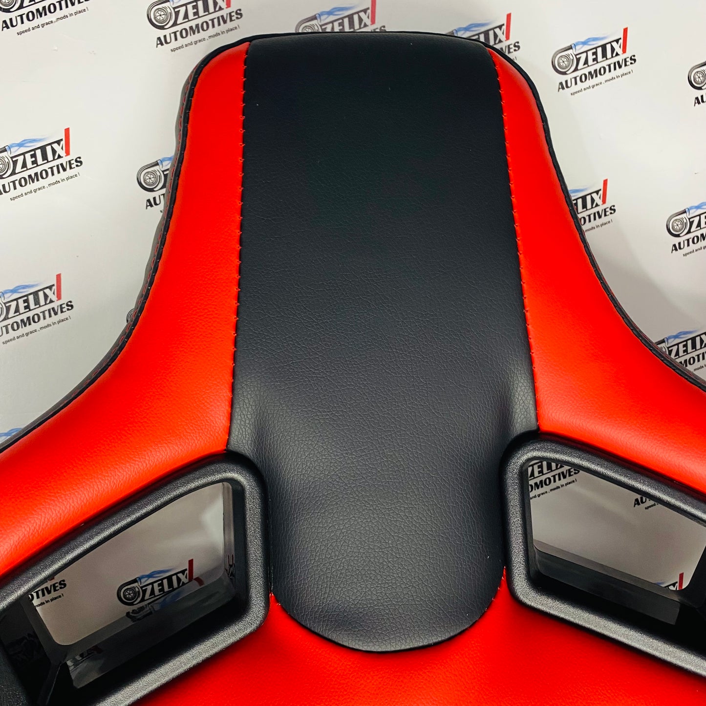 Racing-Style Car Seat Headrest Pillow – Universal Adjustable & Detachable