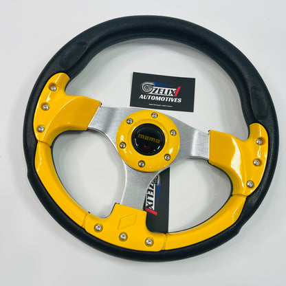 MOMO 12 Inch Round Universal Steering Wheel