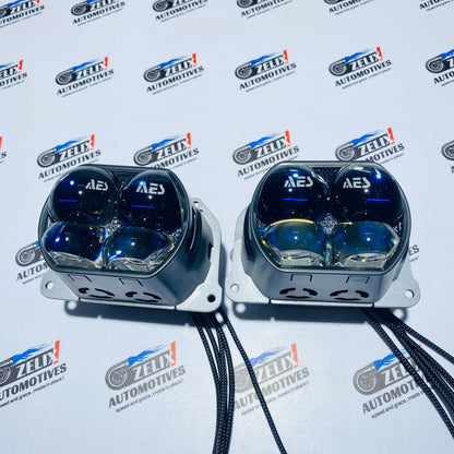 AES Bi-LED Turbo SV 3.0 Projector Headlights | Laser-4 Technology