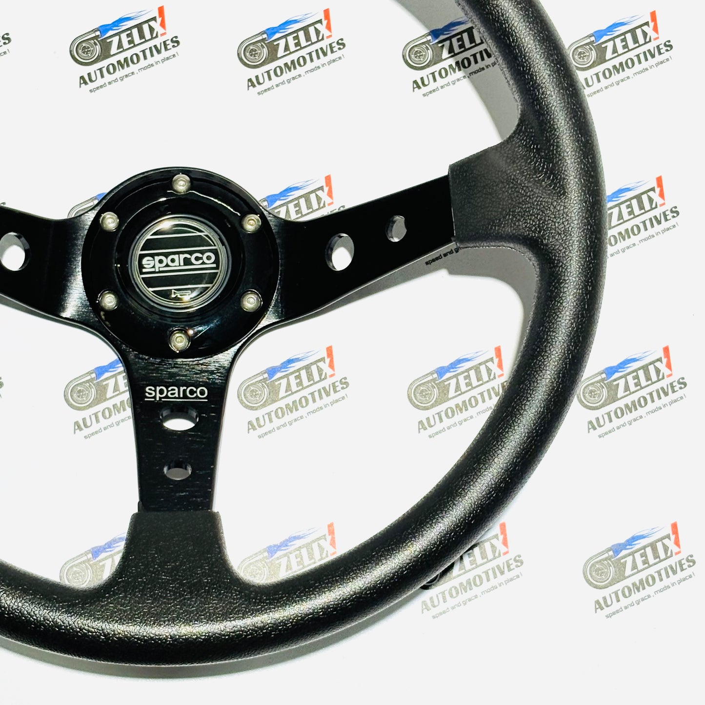 SPARCO Deep Dish 14-Inch Steering Wheel | Universal Racing Performance Design