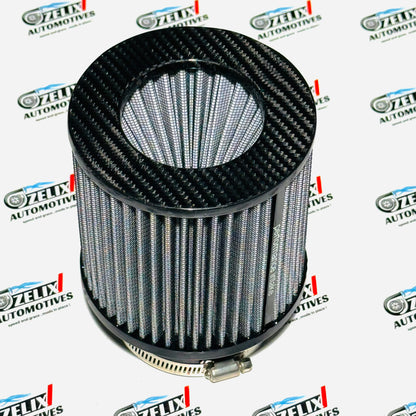 Carbon Fiber Air Intake High-Performance | Universal 90mm Inlet