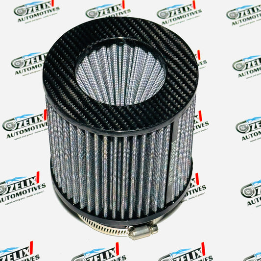 Carbon Fiber Air Intake High-Performance | Universal 90mm Inlet