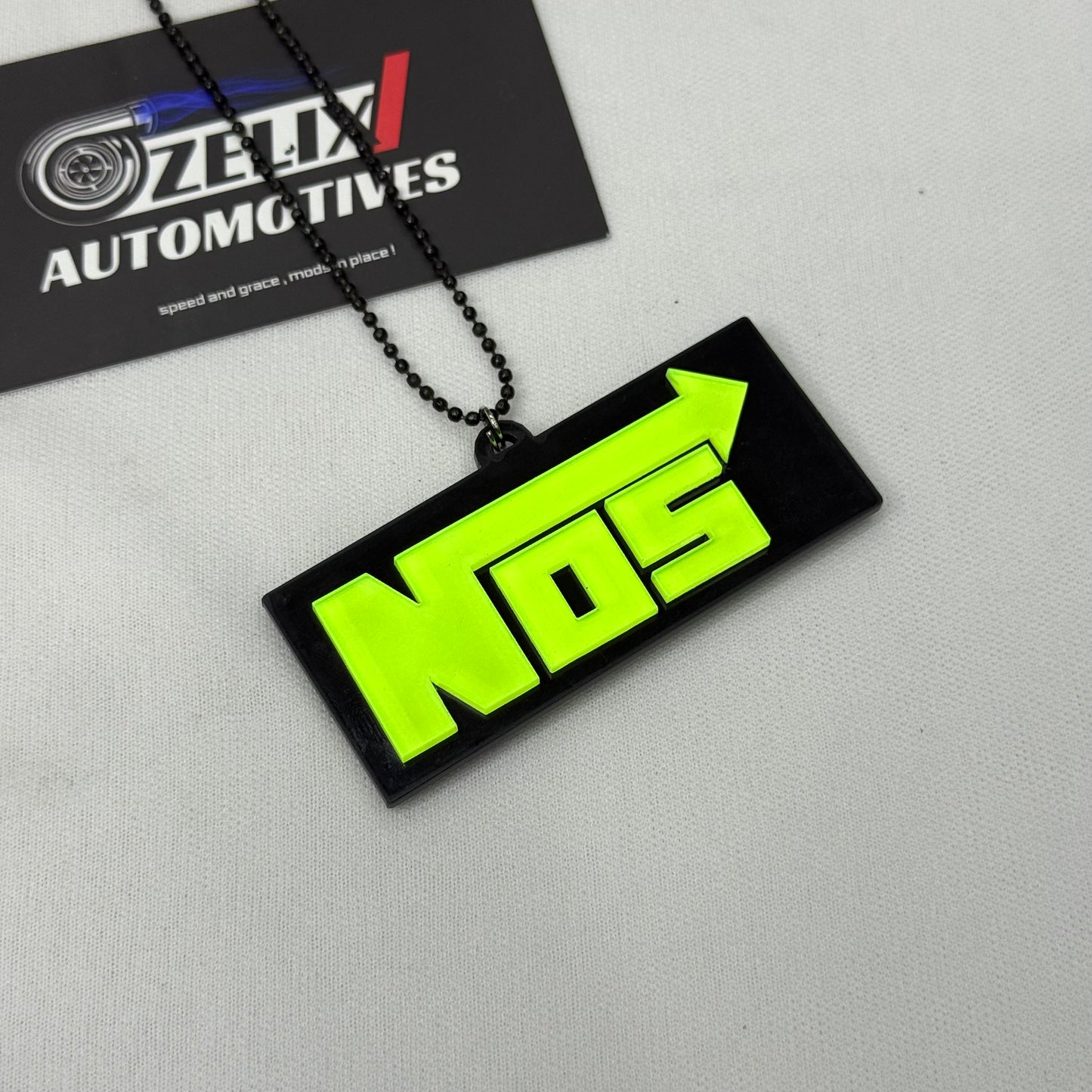 Fluorescent Green Car Mirror Hanging