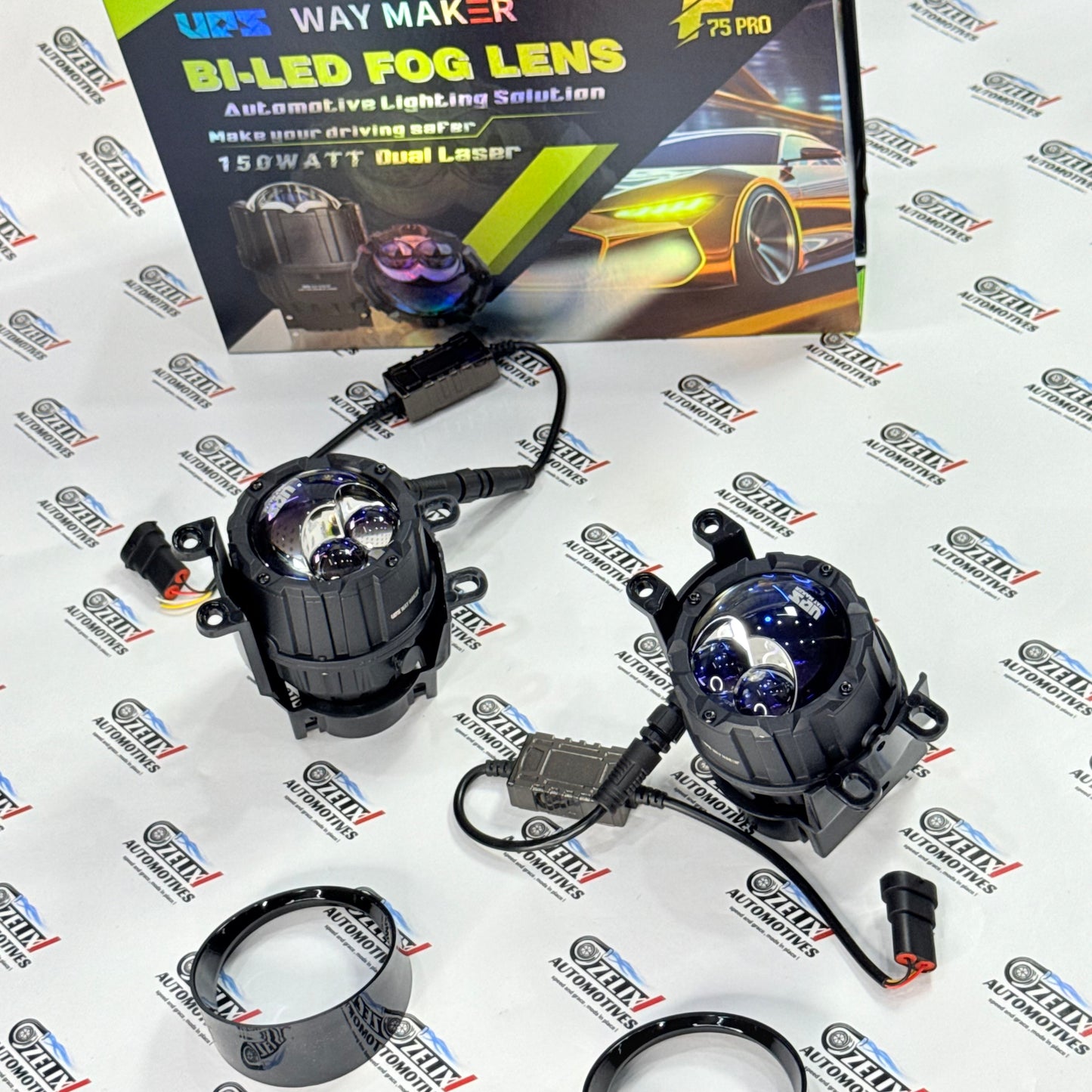UPS Way Maker F75 Pro Bi-LED Projector Fog Lamp | Universal Aftermarket