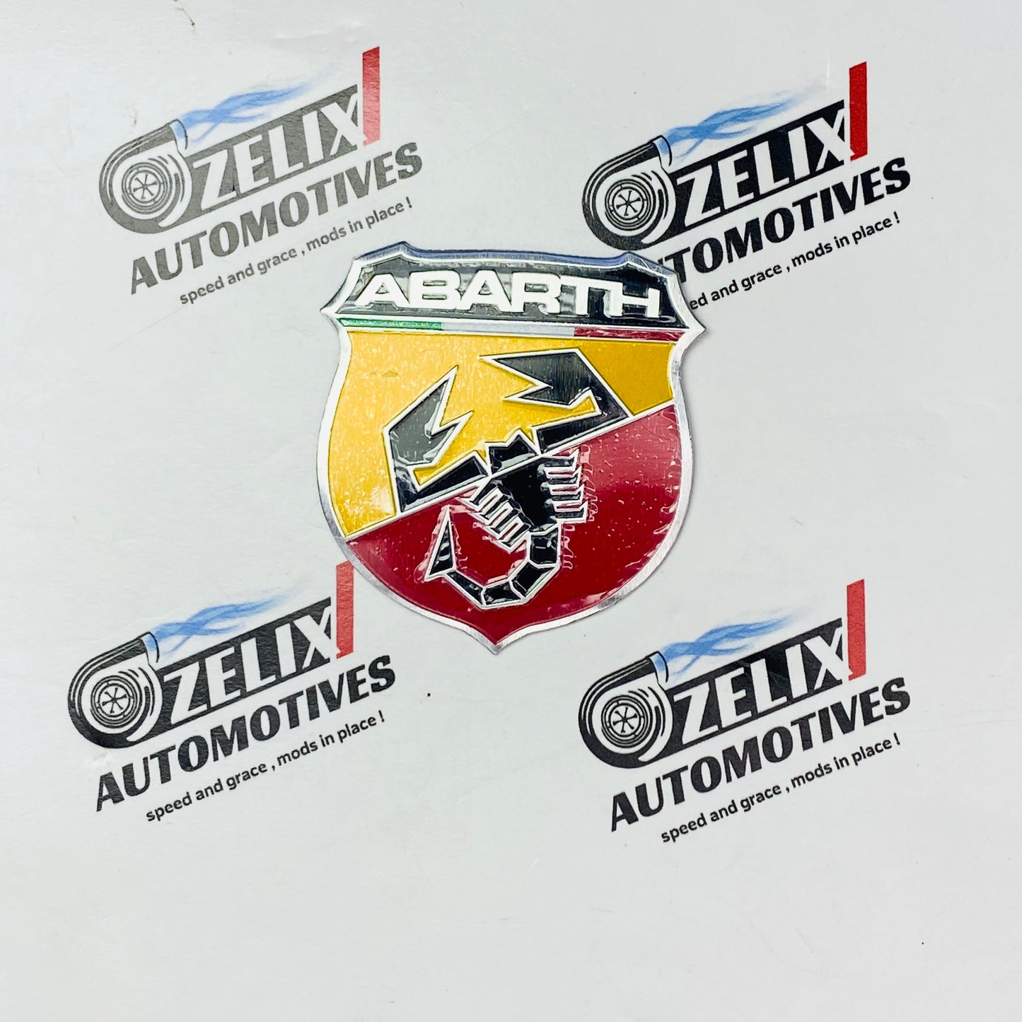 ABARTH 3D metal car emblem sticker 