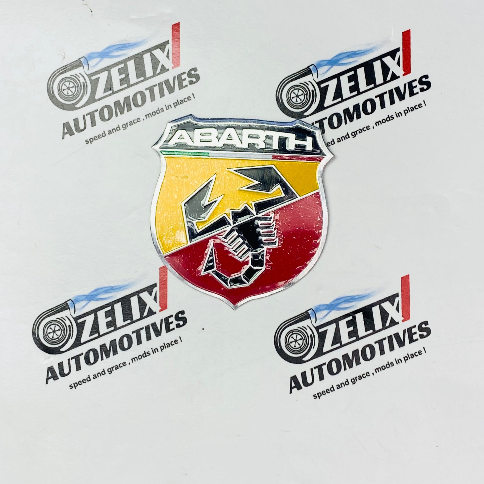 ABARTH 3D metal car emblem sticker 