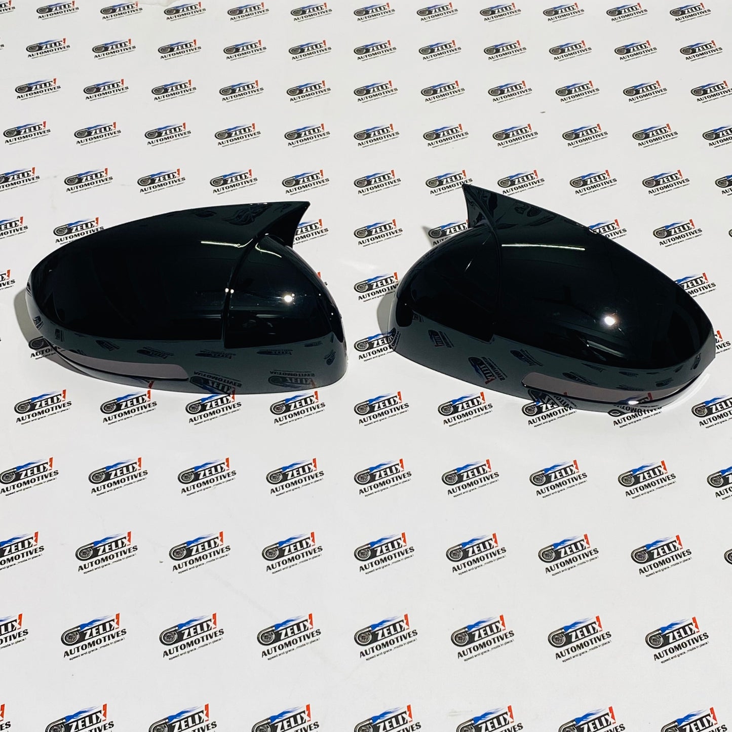 Grand Vitara and Toyota Hyryder Batman Style Mirror Covers | Aftermarket Glossy Black/Carbon Finish