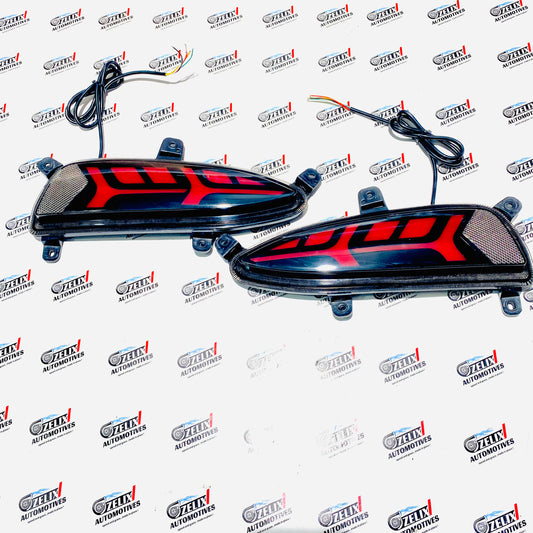 Hyundai i20 Elite LED Reflector Lights | Matrix Style Rear Bumper Lamp (2018+)