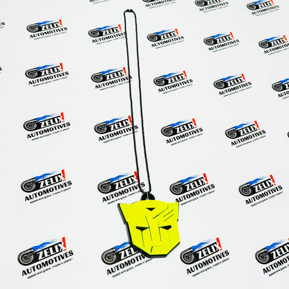 Fluorescent Green Car Mirror Hanging – Stylish Interior Accessory