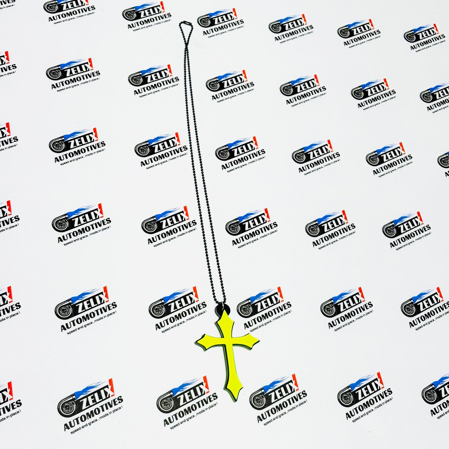 Fluorescent Green Car Mirror Hanging – Stylish Interior Accessory